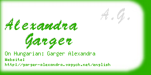 alexandra garger business card
